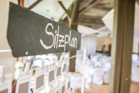 festliche Dekoration zur besonderes Anlässen wie hier bei einer Hochzeit...