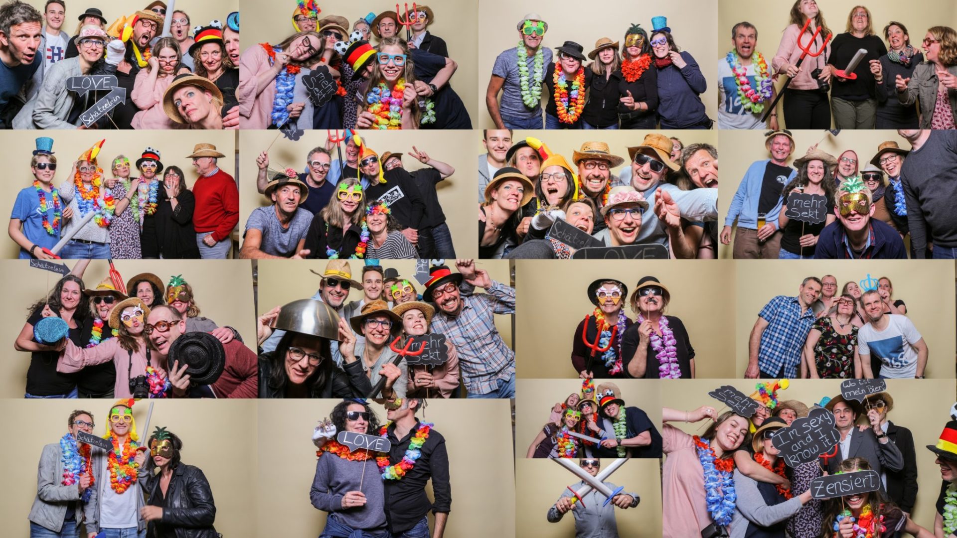 Super viel Spaß mit der Fotobox auf dem Geburtstag